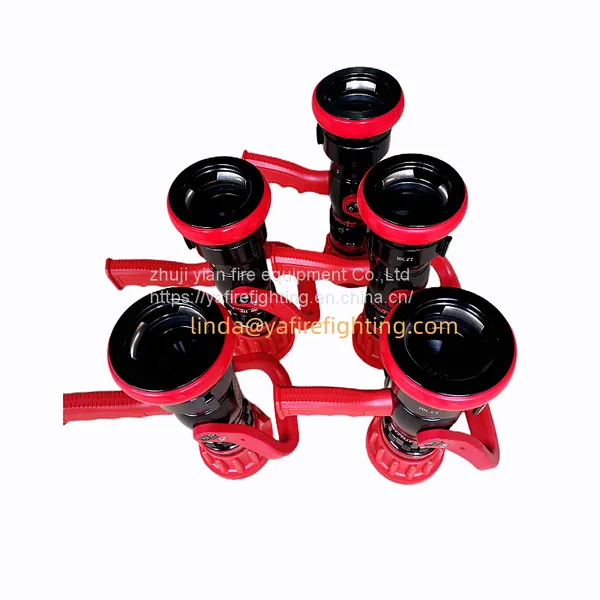 GPM /LPM Labeled Big Flow Fire Hose Nozzle With 2.5 Inch NH and Machino Female Coupling photo-3