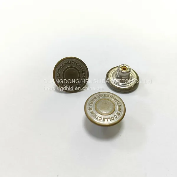 2023 Customized Wholesale Plating Brass Cowboy Button Jeans Buttons for Jeans Clothing photo-3