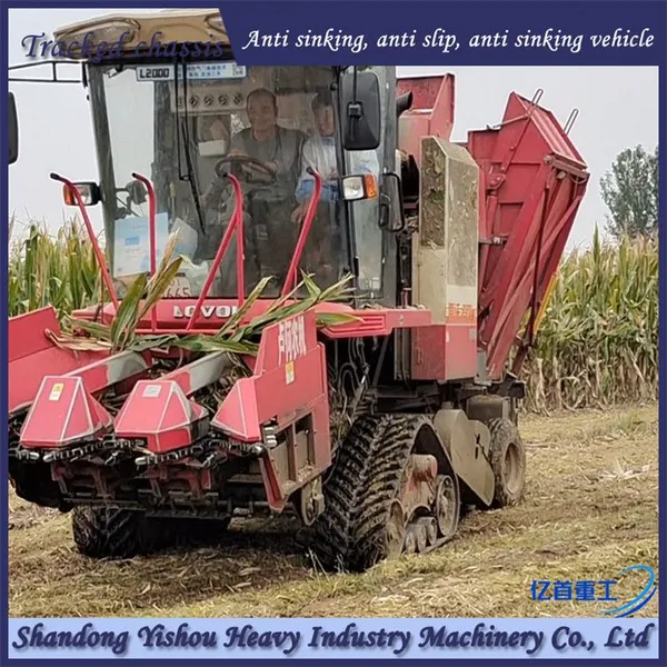 Harvester Modified Rubber Track Chassis for Rainy Season Anti Sinking Vehicle photo-5