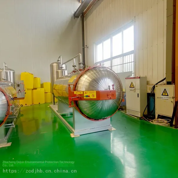 Harmless Treatment Equipment for Slaughterhouse Waste Materials, Small Wetting Machine, Harmless Treatment Equipment Directly Operated by Dejun Environmental Protection Manufacturer photo-3