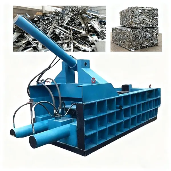 Horizontal Hydraulic Scrap Metal Baler / Metal Briquetting Machine for Recycling photo-3