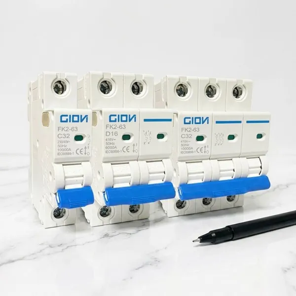 White FK6-63 Miniature Circuit Breaker for Residential Distribution Board Installation photo-2