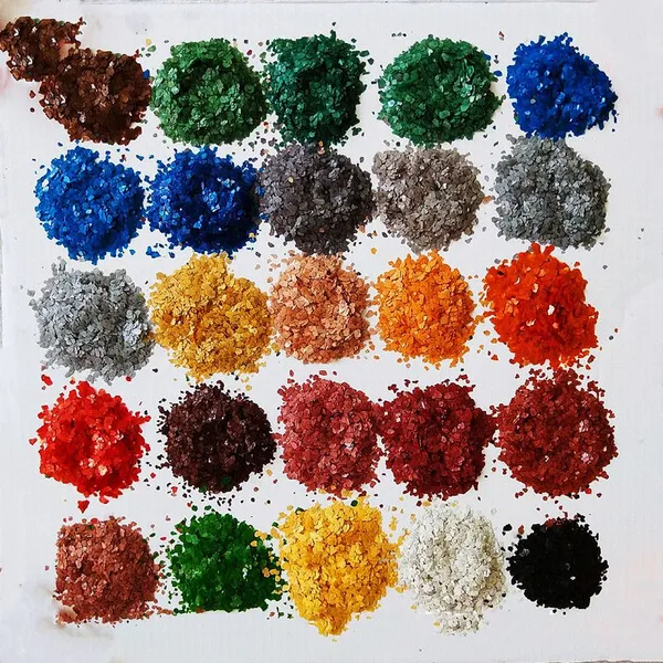 Epoxy Floor Rock Sheet Ultra-thin Colored Mica Rock Sheet Interior and Exterior Wall Coating With Colored Rock Sheet and Shell Color Chips