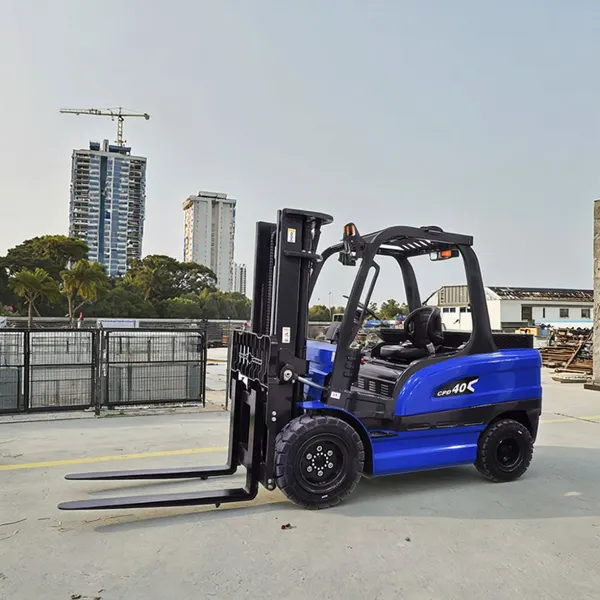 4-wheel Drive Electric Forklift Cheap Price 4 Ton Hydraulic Pallet Portable Battery Forklift photo-5
