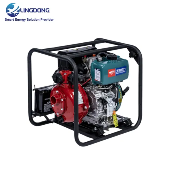 YC50HBE Small Diesel High-Pressure Water Pump Double Bladed Diameter 2 Inch 50mm Max Lift 60m Yuchai YC178FE For Water Supply