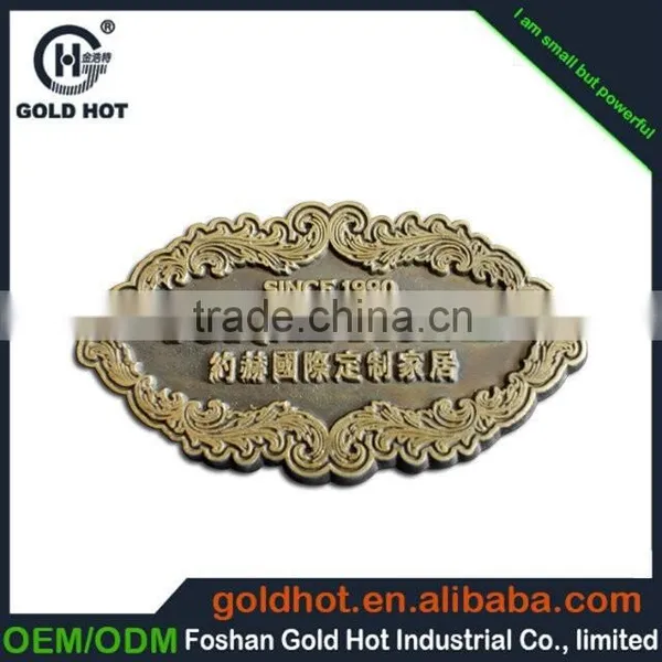 Zinc Alloy Copper Bronze Plated Color Word Projected Name Plate Trademark Label Sticker Sheet for Door photo-3