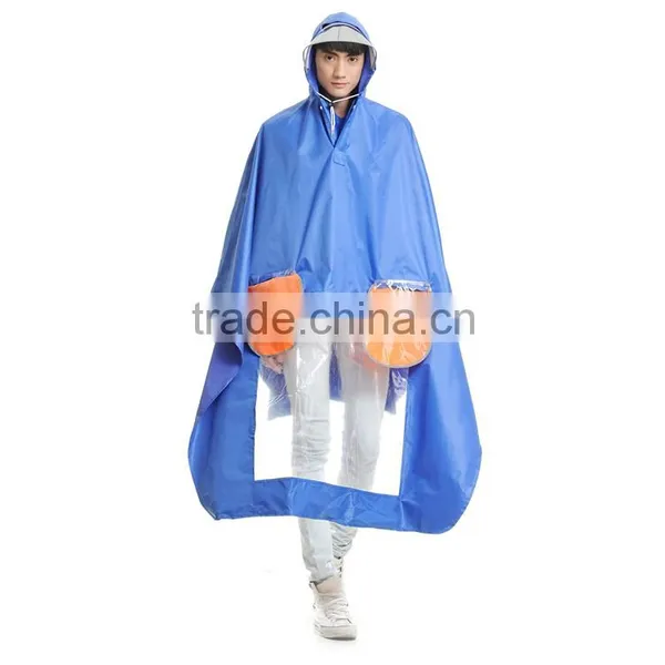 2014 Oxford Motorcycle Waterproof Long Raincoat for Men photo-2