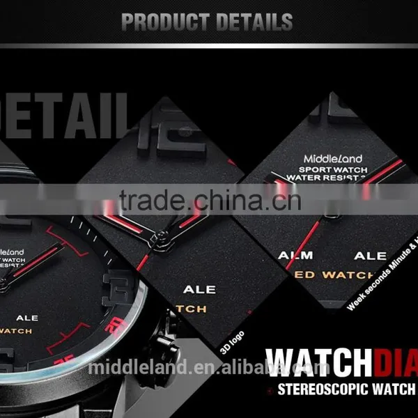 2015 MIDDLELAND Men's Fashion Original Military Manufacturer Sports Watches Wholesale Wristwatches photo-4