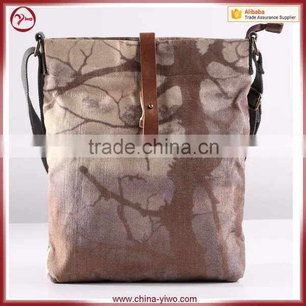 Custom Vintage Fashion Canvas Messenger Bag Supplier's Choice photo-2
