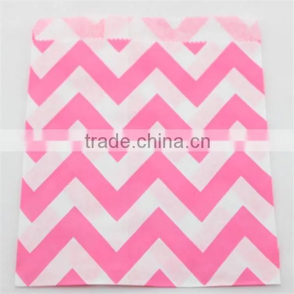 Eco-friendly Purple Chevron Party Favor Bags Candy Bags photo-6