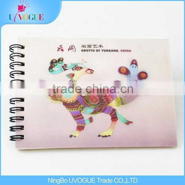 School A4 A5 Custom Plastic Thermal transfer Cover Spiral Notebook