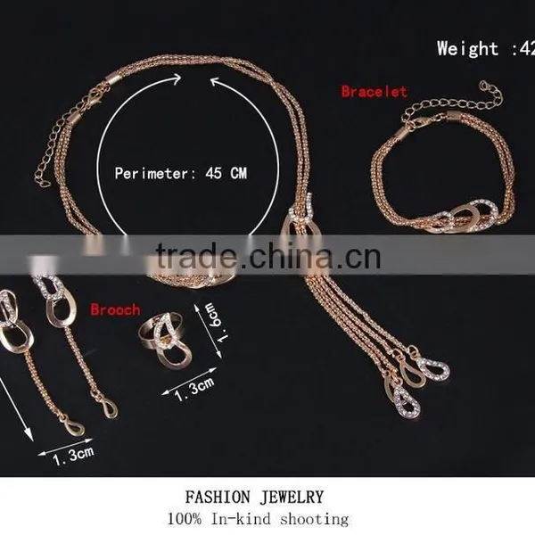 New Design Gold Jewelry Costume Jewelry Set China Fashion Jewelry Set photo-4