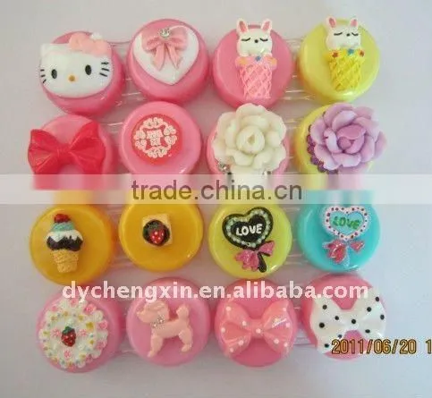 3d Cattoon Contact Lens Case