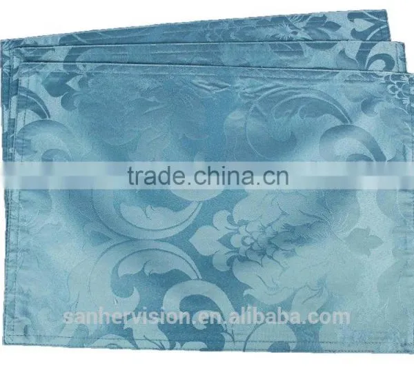 Polyester Jacquard Fabric Christmas Placemat