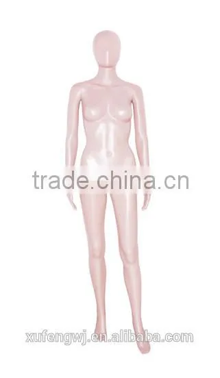 Abstract Egg Head Women Mannequins Slender Skin Color Plastic Manikin for Clothing photo-3