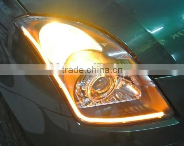 30cm 45cm 60cm 85cm Dual Color Yellow White Auto Flexible Led Drl Daytime Running Light photo-5