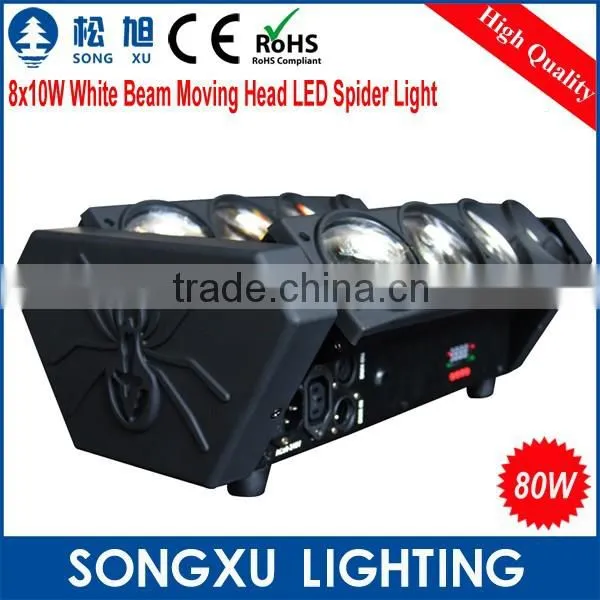 Toppest Professional 8*10W Beam Moving Head White LED Spider Light, Party Bar Nightclub Equipment/SX-MH0810C photo-5