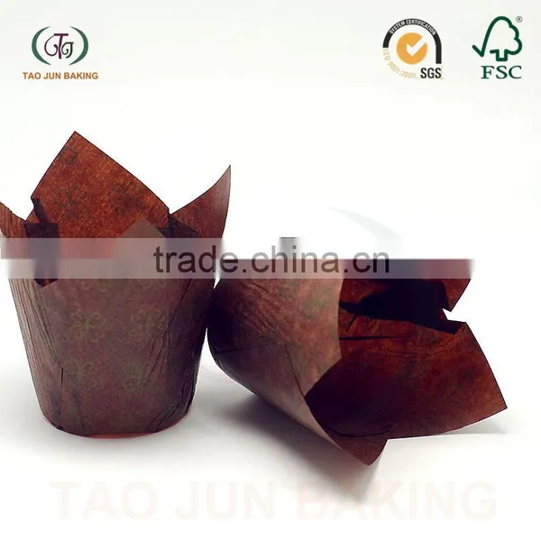 Greaseproof Paper Tulip Cake Tool Holder Cupcake Wrapper photo-4