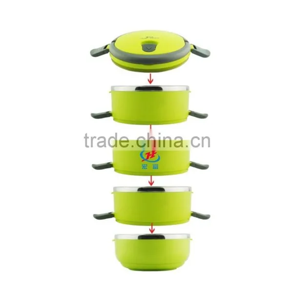 Price of Multi-layer Stainless Steel Bento Lunch Box Home Utensils China photo-2