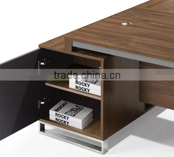 (MFC)DT-14 Knock-down Stainless Steel Fram Executive Office Desk photo-2