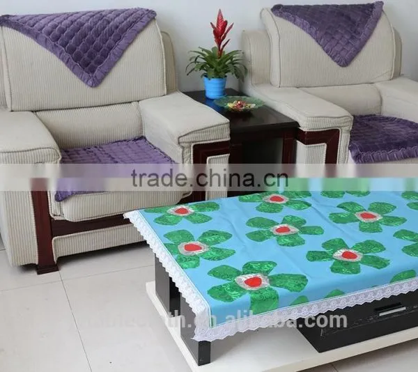 Sliver Coated and Printed Transparent Pvc Tablecloth photo-4