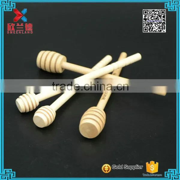 Long Handle Beech Wood Honey Dipper Stirring Rod Wooden Muddler Honey Stick