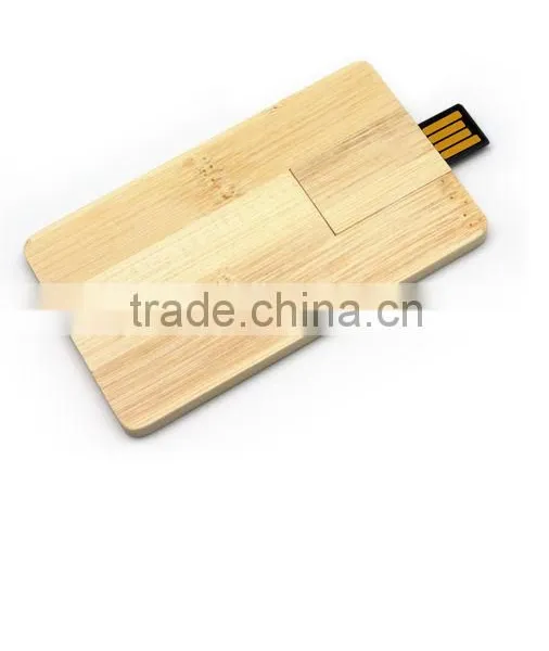 Promotional Gift Wooden Wooden Business Card USB Flash Drive