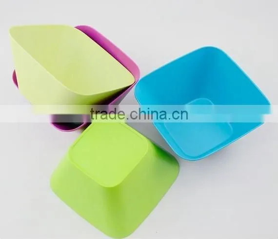 Bamboo Fiber Salad Square Bowl photo-5
