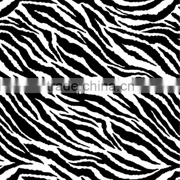 100% Polyester Zebra Print Taffeta Fabric Textile