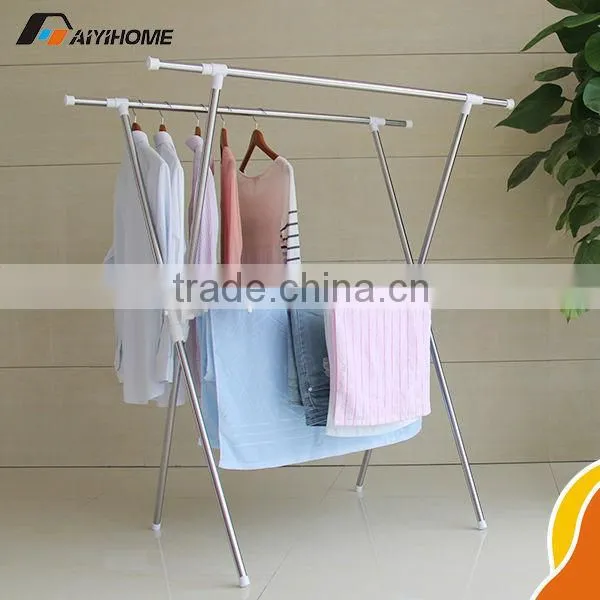 X-type Elegant Garment Rack,Heavy Duty Garment Rack,Adjustable Designer Garment Rack