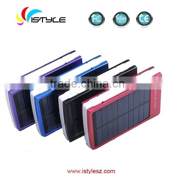 High quality 13800mah solar charger small solar panels with light solar battery