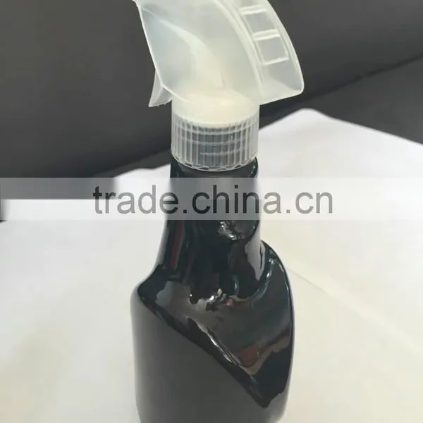 2015 Hot Sale Black Cleaning Spray Bottle/ 545ml PE Detergent Liquid Plastic Bottle With Trigger Sprayer