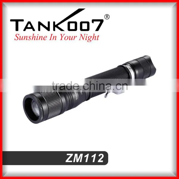 High Quality Zoom Flashlight Torch, With 2*AAA Battery 5 Modes 260 Lumens, From TANK007 Factory ZM112 photo-2