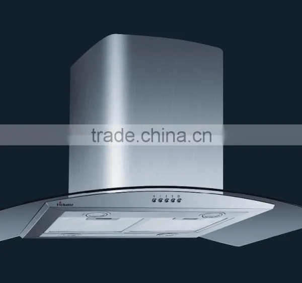 Vented Exhaust Type and Wall Mounted Type Copper Island Range Hood photo-2