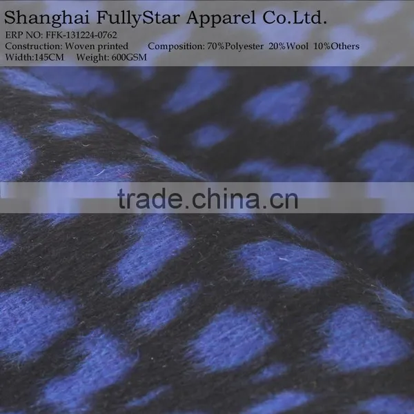 good quality polyester wool woven fabric