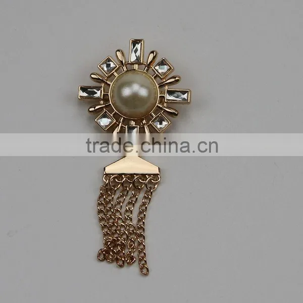 Custom Cheap Metal Decoration Rhinestone Brooches for Shoe