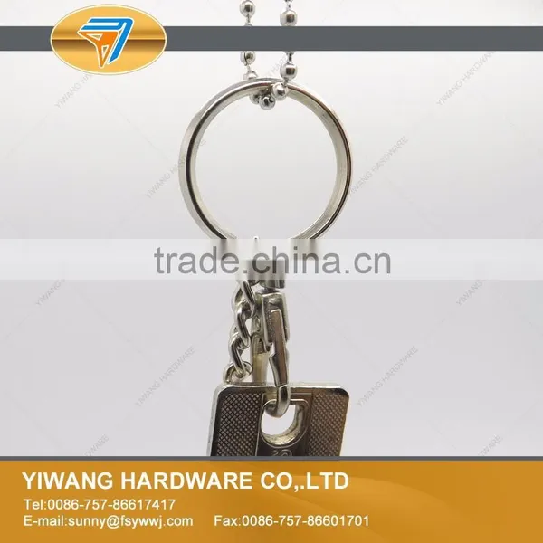 High Quality Metal Split Keyrings With 5 Link Chains and Small Jump Ring photo-4