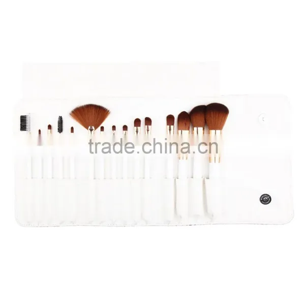 Personalized Logo 15 Pcs Synthetic Hair Makeup Brushes Set For Foundation and Eyeshadow Quality Choice photo-4