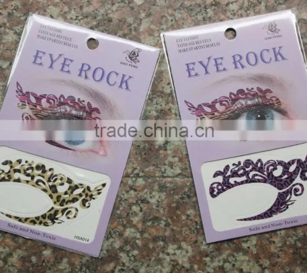 2016 Best Seller Eco-friendly High Quality Fashion Tattoo Stencil Eye Designs