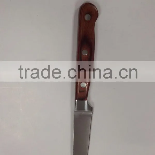 Six Sets Kitchen Stainless Steel Cutlery Set Combination Colour Wooden Handle High-grade Knives Set photo-3