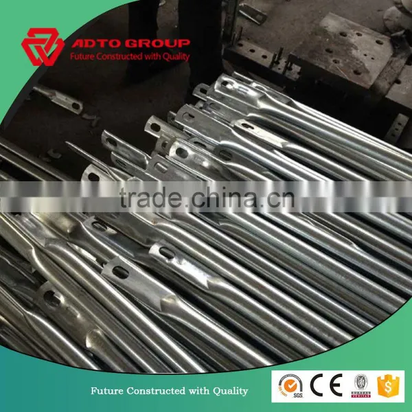 Galvanized Sidewalk Shed System Materials With 10ft Bridge Leg, 8ft Girth, 10ft4in Diagonal Brace, Corrugated Sheet photo-4