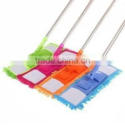 Hot Sell Stainless Steel Handle 360 Chenille Easy Mop Household Clean Swob