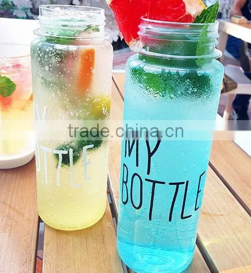 500ml Plastic Sports Drinking Water My Bottles Lemon Juice Readily Cup Drinking Water New Popular Clear Fruits Water Bottles photo-5