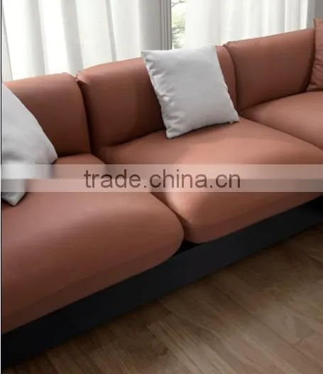 Office Furniture Black Leather Classic Sofa Set 2636 photo-5
