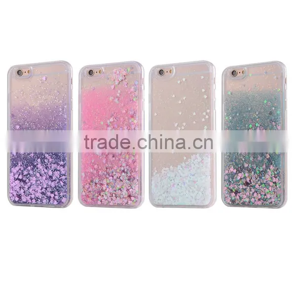 for Iphone 6 Bling Glitter Liquid Clear Floating Quicksand Mobile Phone Case photo-2
