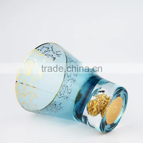 Thick Bottom Lead-free Crystal Blue Glass Tumbler photo-4