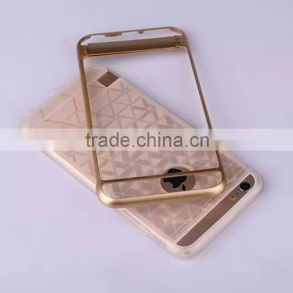 Factory Price Shockproof TPU+PET+Matel Kicksand 2 in 1 Armor Case for IPhone 6 / 6 Plus With Stand Function photo-3
