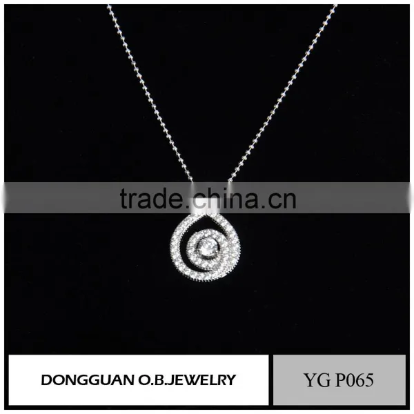 Fashion New Designs White Gold Plated Jewelry With White Stone Plated, Hot Selling Crystal Necklace photo-4