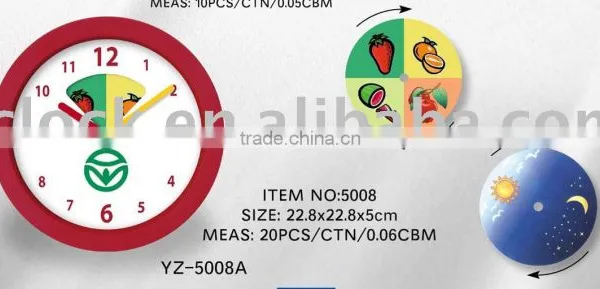 clock with changing dial/ wall clock/ gift clock