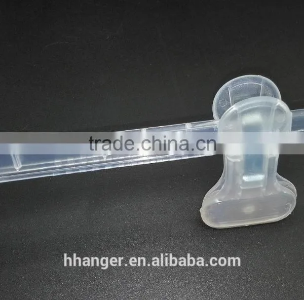 High Quality Plastic Transparent Trousers Hanger photo-5